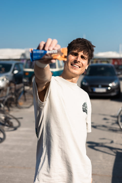 Adam Fogarasi, route setter with a PhD in nutrition, Sens ambassador