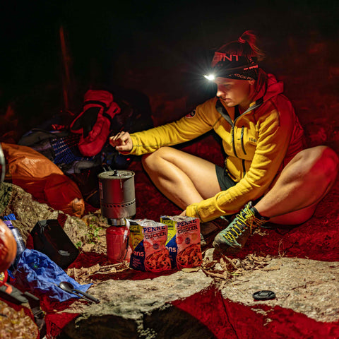 Trekkingnahrung -  Proteinpasta Kreolisches Hähnchen 