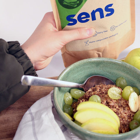 Proteinreiches Frühstück Haferflocken - Apfel & Zimt